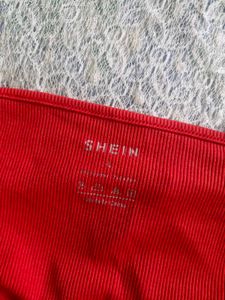 Red halter neck Tank Top