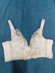 Elegant Embroidered Lace Bra