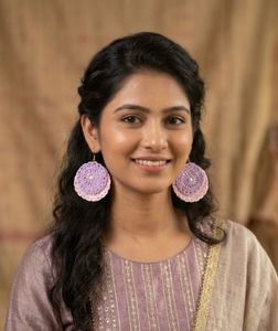 Handmade Crochet Layered Earrings
