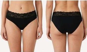 Comfortable Black Lace Briefs