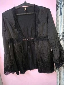 Black Lace Trim shrug