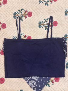 Bandana Print Crop Top