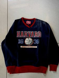 Vintage Harvard Velour Sweatshirt