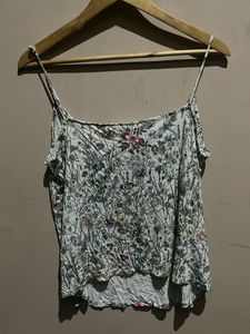 Floral Print Spaghetti Strap Top