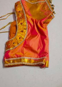 price drop Orange &amp; Pink design blouse