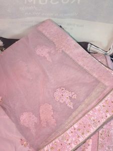 Pink Embroidered Lehenga Choli