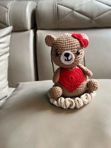 Crocheted Teddy Bear Decor