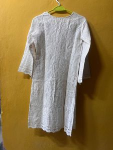 White Chikankari Kurta pant set