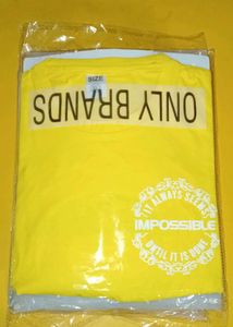 Bright Yellow Graphic T-Shirt (XL)