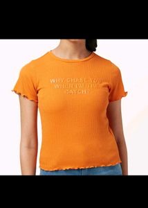 Combo: 2 crop tops🧡🖤