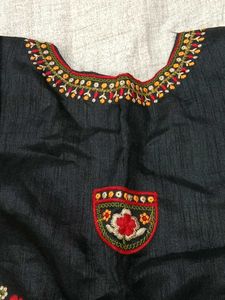 Embroidered Black Jacket