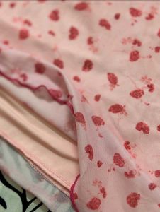 Pink Floral Mini Skirt
