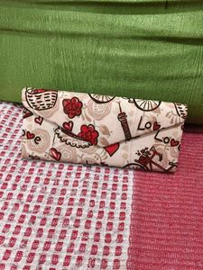 Cute Parisian Themed Clutch Wallet