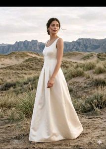 Elegant Off-White Gown