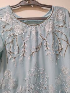 Embroidered Women's Kurta pant with dupatta set