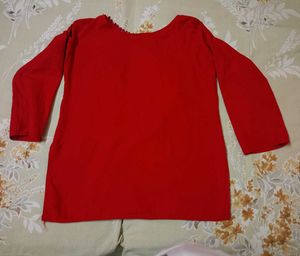 Red short kurti