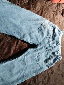 Light Wash Denim Wide Leg Jeans