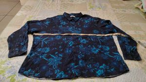 Floral Print Button-Up Shirt