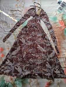 Stylish Halter Neck Maxi Dress