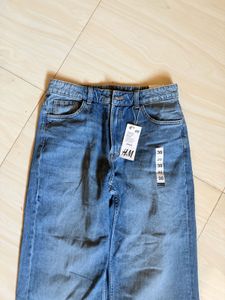 H&amp;M Wide Leg Blue Jeans