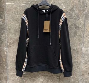 Burberry Hoodie with Plaid Detail