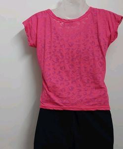 Pretty Pink Crop Tshirt 👕