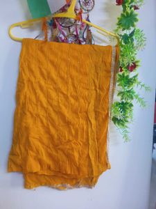 Mustard Embroidered Kurta Set
