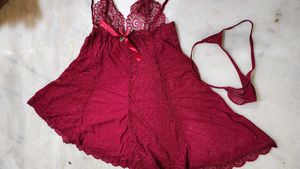 Beautiful Red Lace Nightgown