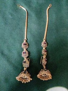 Jhumki With Ear Chain