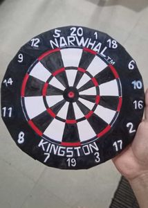 Handmade dart board for jewelry organiser