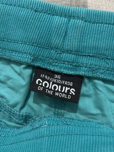 Teal Casual Pants