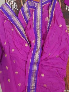 Readymade stitched Nauwari Saree with 1 Blouse