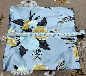 FLORAL PRINT CUSHION COVERS SET (BLUE)