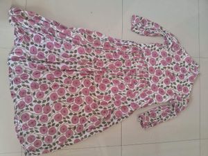 Beautiful Pink Floral Kurta