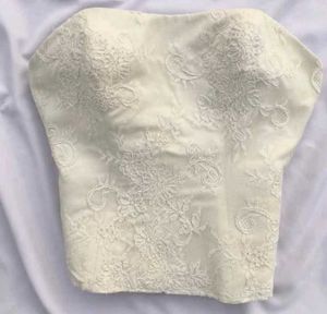 White Lace Corset Top