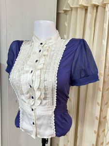Vintage Ruffle Blouse