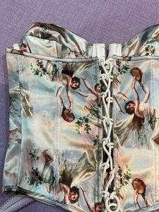 Imported Satin Silk Designer Corset Top