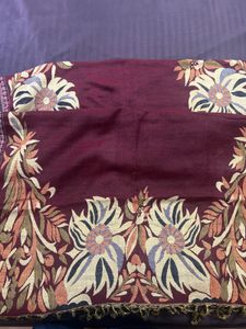 Floral Maroon Shawl for light winters