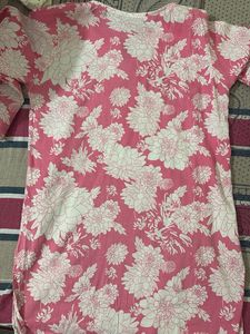 Pink Floral Kurta