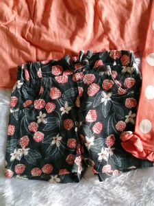 Hakoba Frill Top With Matching Trouser And Short