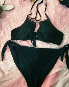 Black Crochet Bikini set🦋