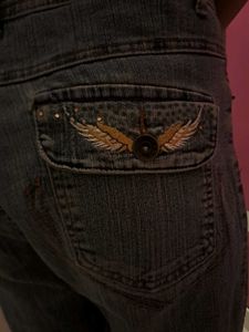 Embellished Y2KBlue Denim Jeans