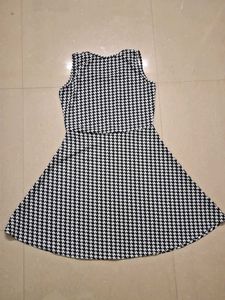 Houndstooth Skater Dress