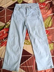Light Wash Wide Leg Jeans