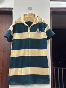 Striped Polo Shirt Dress