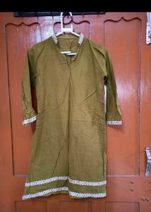 OFFER 🎉🎉Olive Green Kurta Set