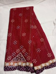 Zari Type Georgette Chiffon Saree