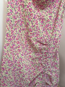 Floral Ruched Slip Dress