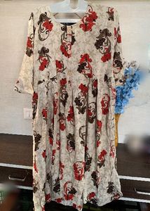 Floral Print Kurta