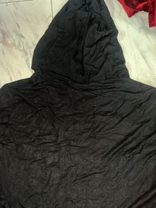 an oversized T-shirt